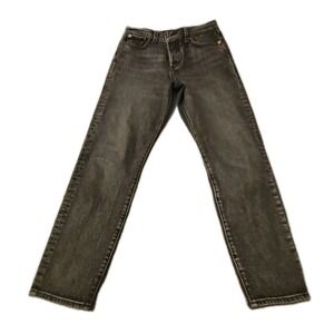 Levis Wedgie Straight Jeans Womens 26x35 High Rise Button Fly Blue Denim Tall 26